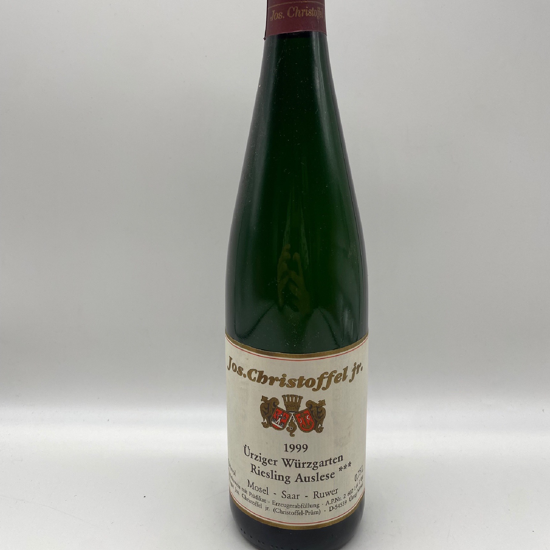 Jos. Chrisroffel Jr. Ürziger Würzgarten Auslese *** 1999