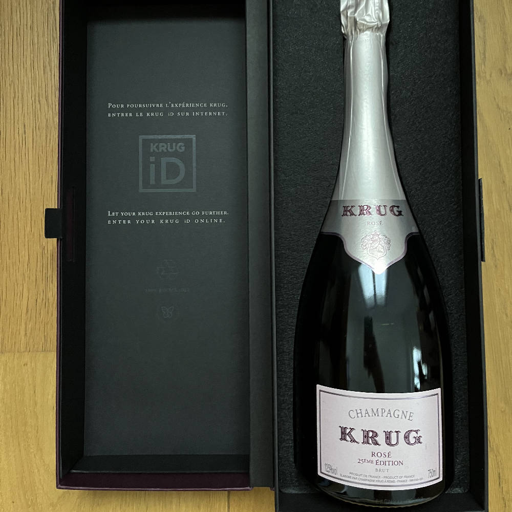 CHAMPAGNE KRUG Rosé 25ème Édition 0,75L in Geschenkverpackung