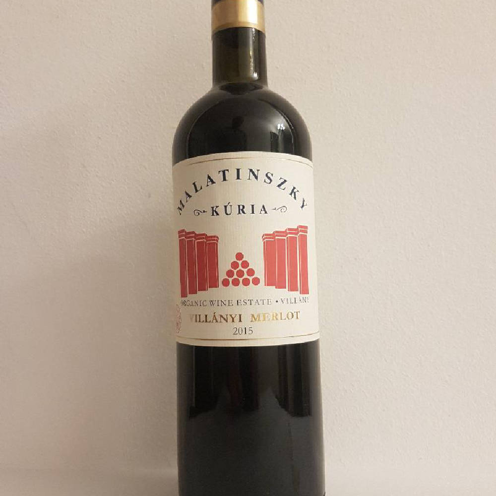 Malatinszky Kúria Villányi Merlot 2015 Organic Wine 97 Suckling Points