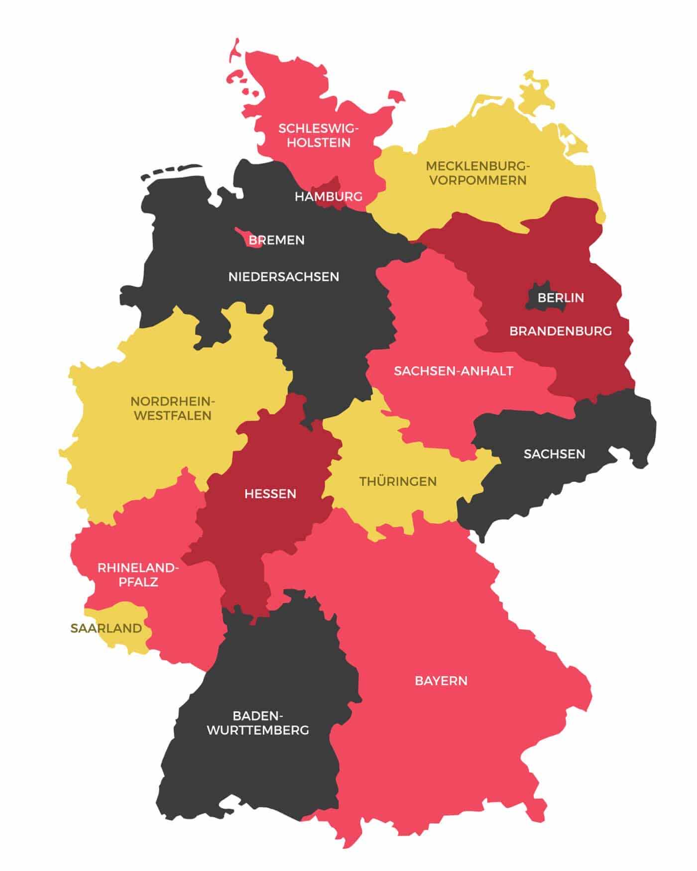 States of Germany flashcards