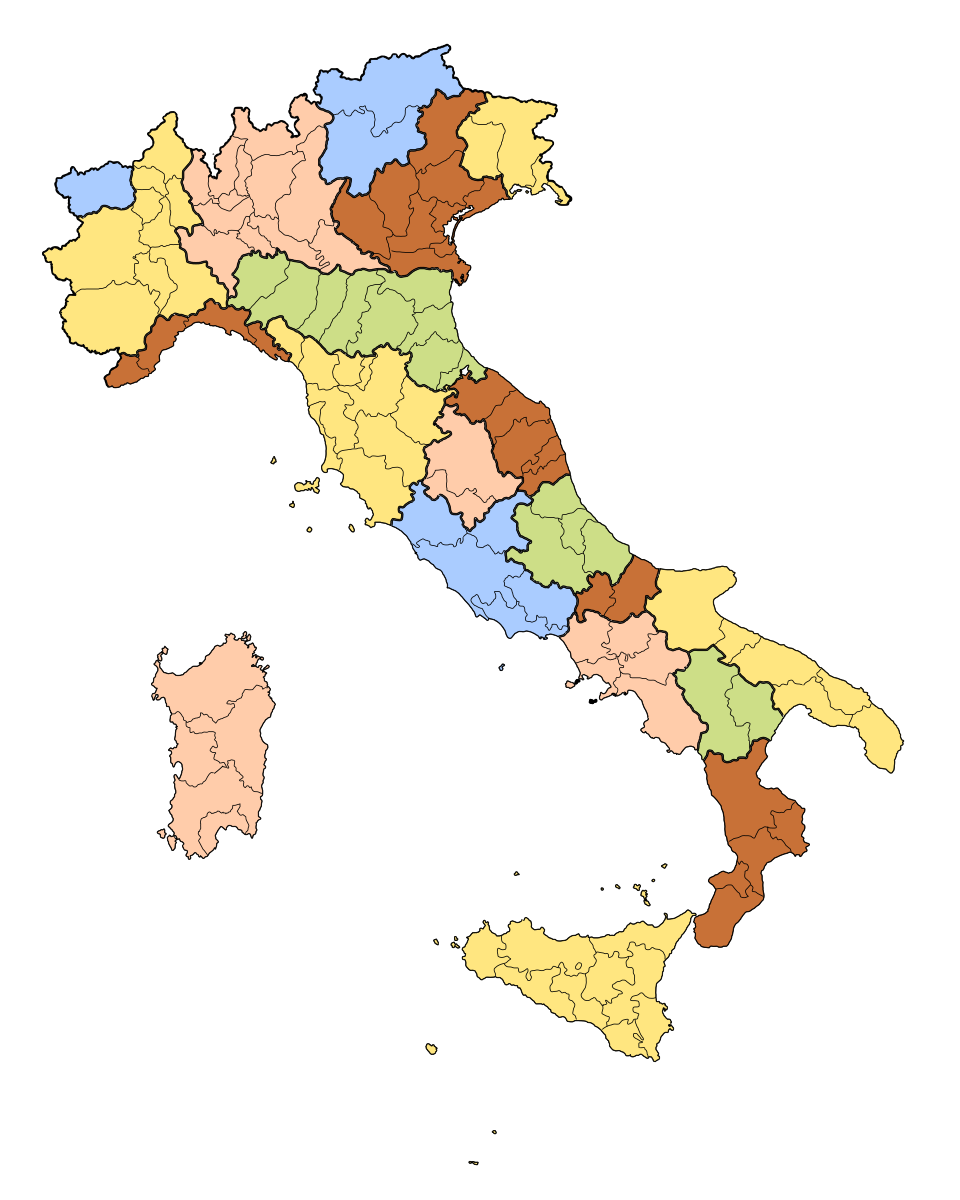 Regions of Italy flashcards