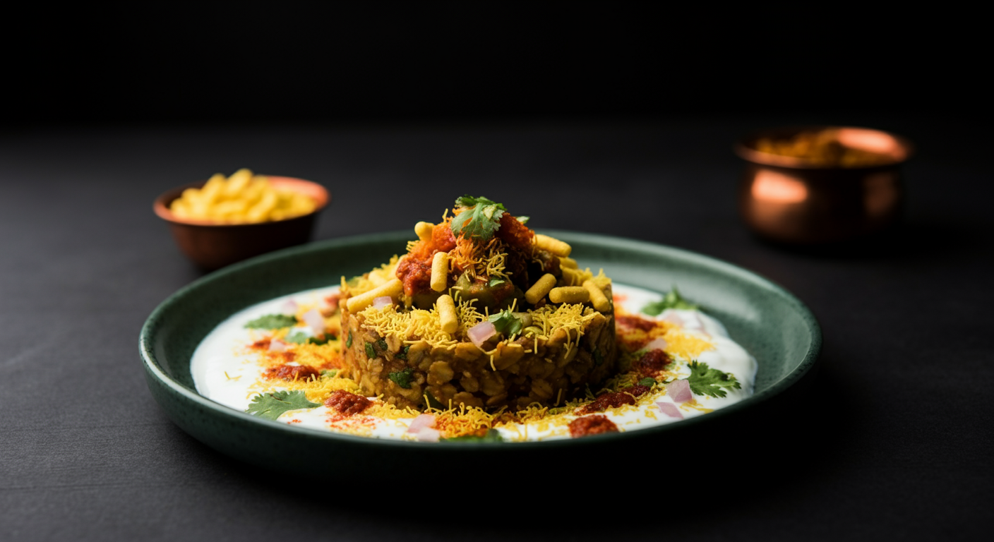 Savory Oats Chaat with Chickpeas and Potatoes