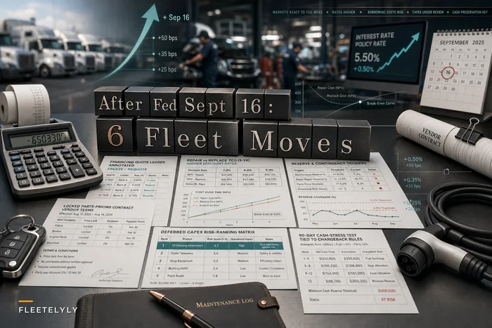 After the Fed's September rate hike: 6 budget and CAPEX moves fleet managers must make now