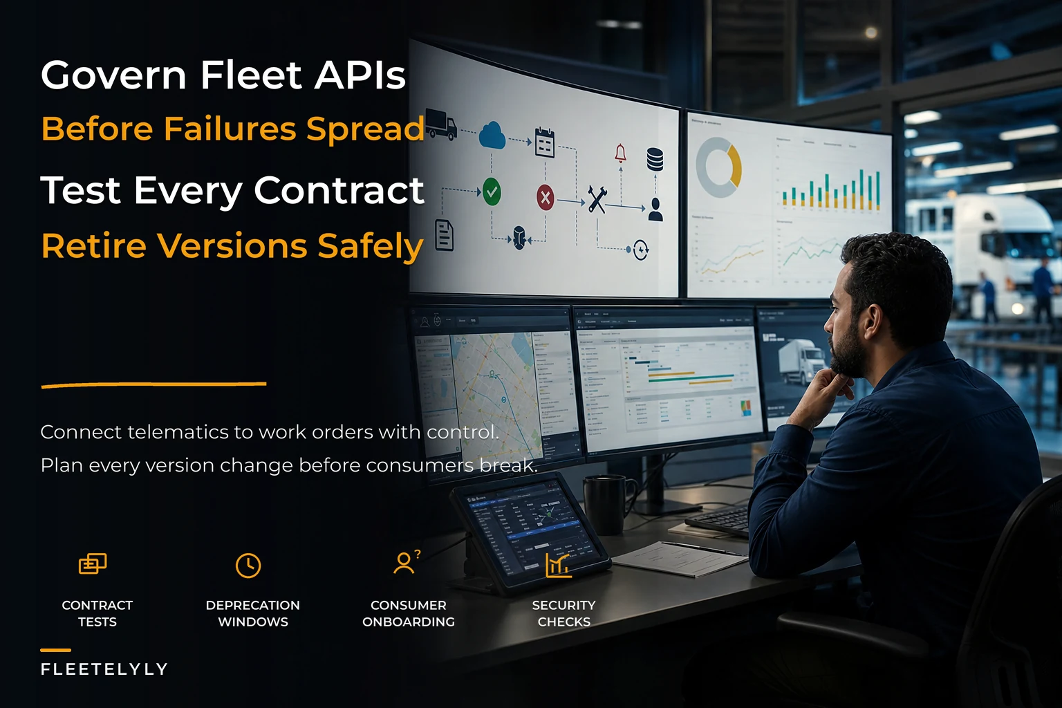 API governance for fleet maintenance integrations and lifecycle policies