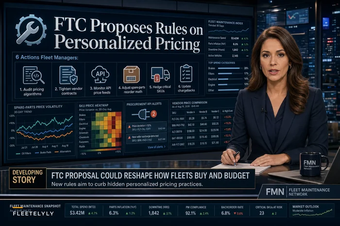 FTC’s Personalized‑Pricing Proposal: 6 Actions Fleet Managers Should Take to Protect Maintenance Budgets