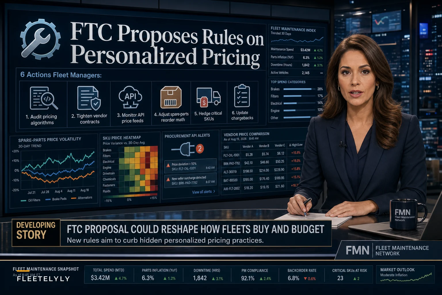 FTC's Personalized‑Pricing Proposal: 6 Actions Fleet Managers Should Take to Protect Maintenance Budgets