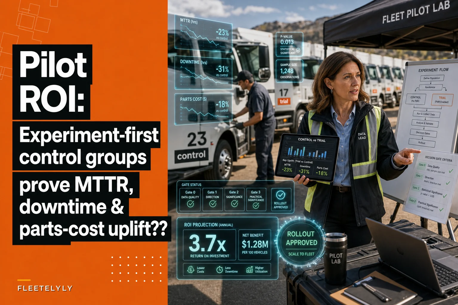 Predictive maintenance pilot ROI: experiment design, control groups and uplift metrics for fleets