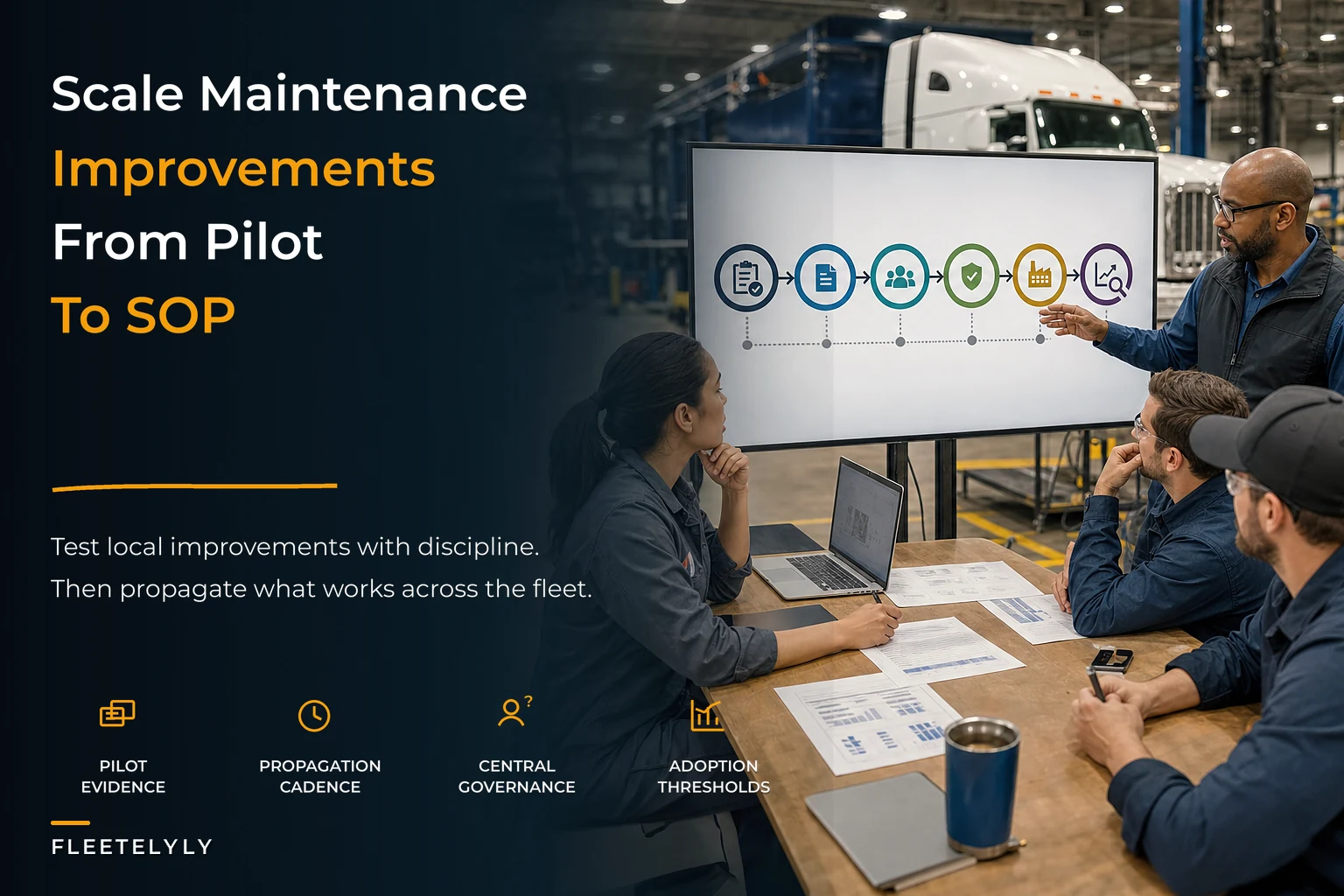 Run a centralized continuous-improvement program for maintenance