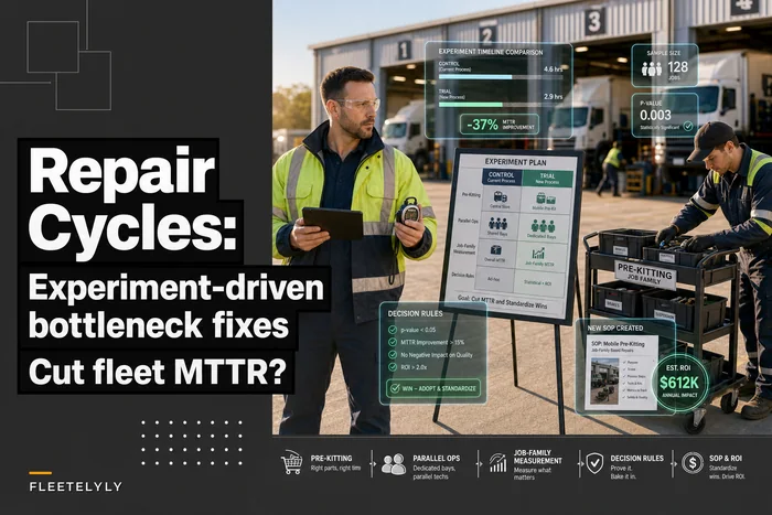 Shorten repair cycles: experiment-driven bottleneck fixes to cut fleet MTTR