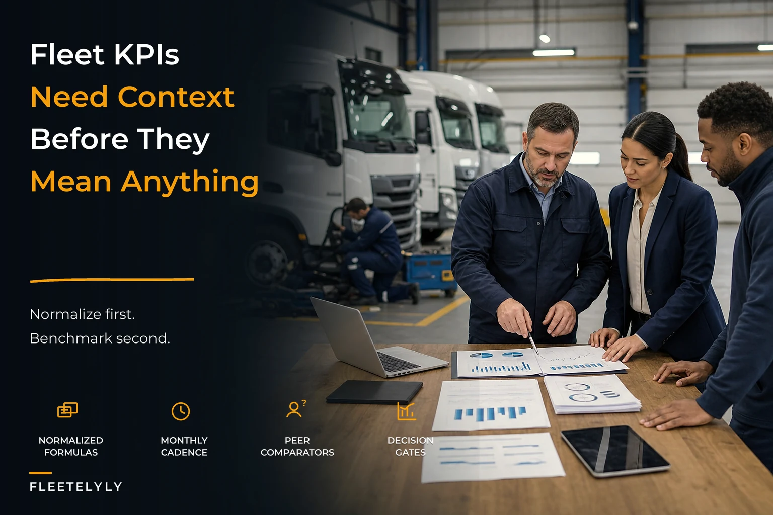 Stop Being Misled by Fleet KPIs: A Normalization and Benchmarking Framework for Mixed Fleets