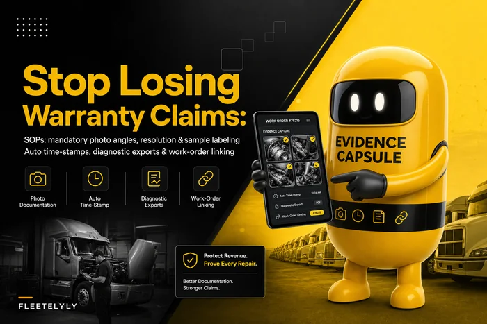 Stop losing warranty claims: SOPs to capture failure evidence (photos, logs, samples) for fleet repairs