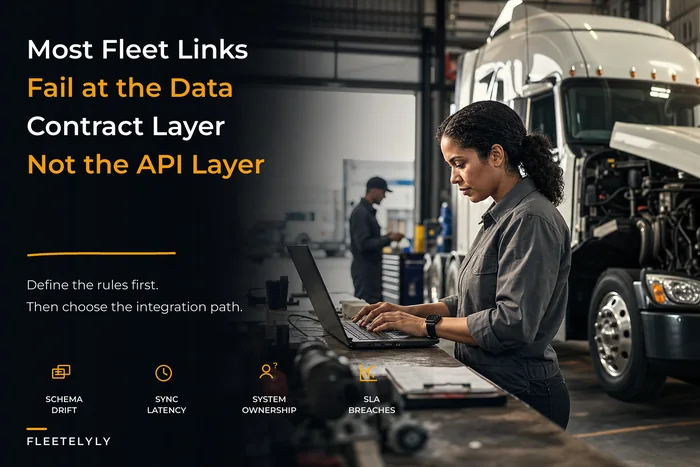 Why most fleet maintenance integrations fail — a data-contract playbook for CDC, APIs and event-driven flows