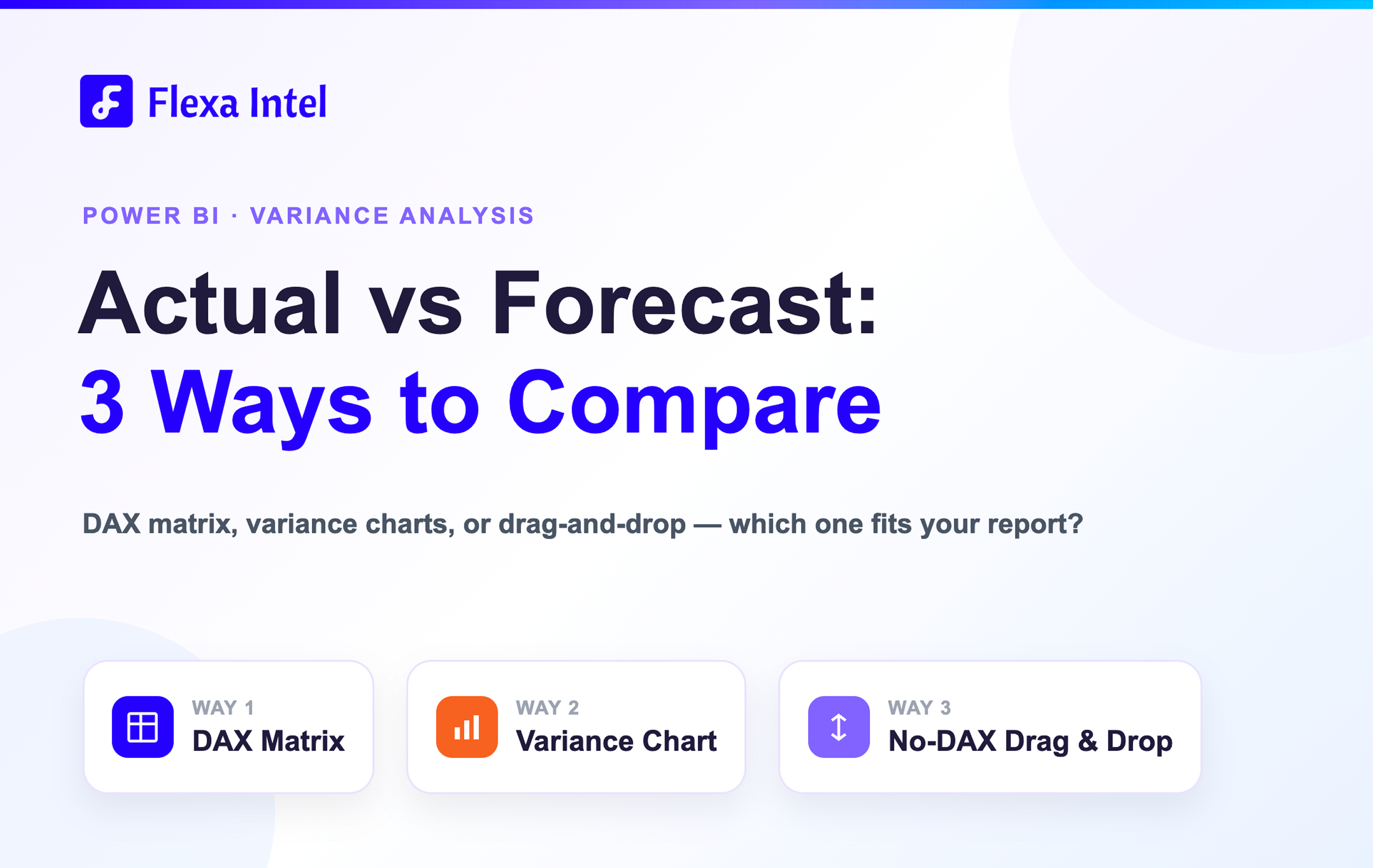 Power BI Actual vs Forecast: 3 Ways to Compare