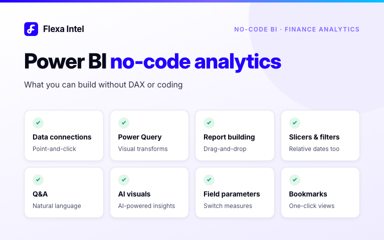 Power BI No-Code Analytics