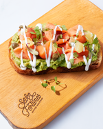 Salmon and avo on toast