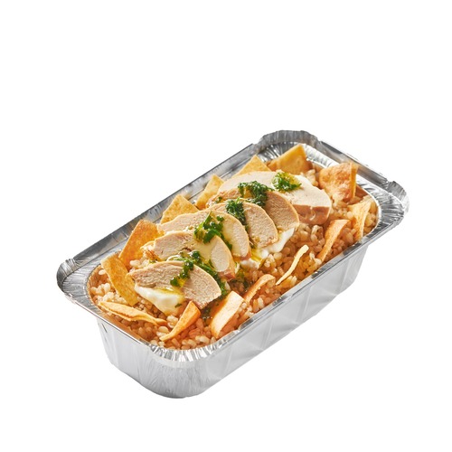 Chicken Fattah With Garlic Sauce