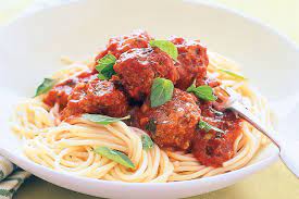 Rhactus meatballs  Pasta