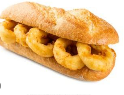 Fried calamari Sandwich