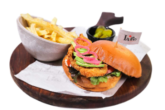 Vegan Mushroom Raclette Burger