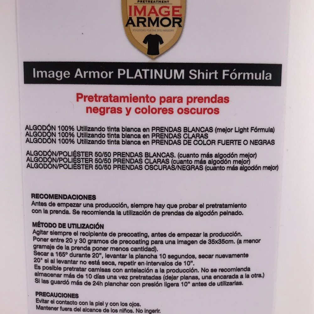Imagen Armor Platinium pretratamiento tejidos oscuros y negro 2