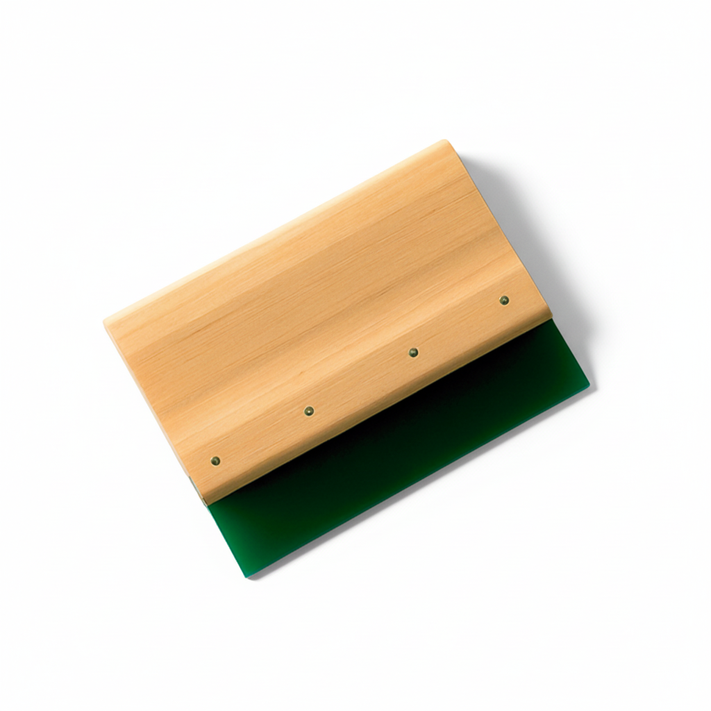 Racleta madera 1m con goma verde