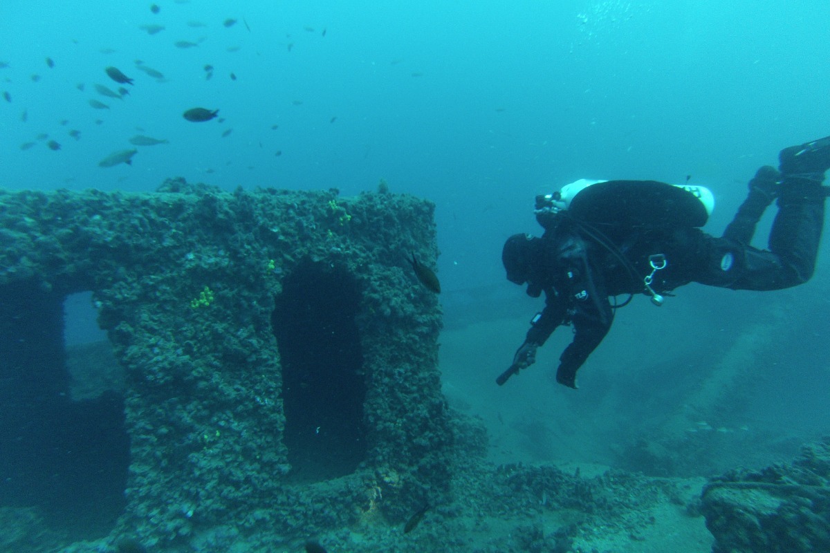 Een wrakkenexpeditie in de Adriatische zee.