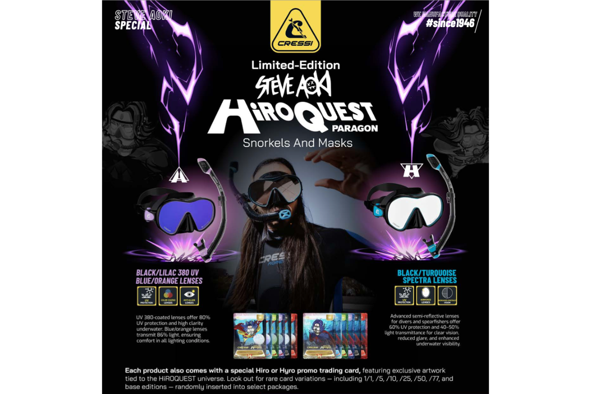 Win een CRESSI Masker met snorkel van Steve Aoki!