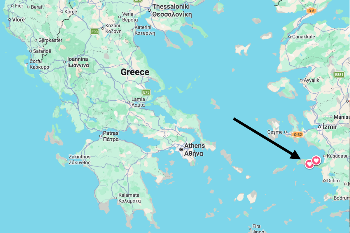 Waar ligt Samos nu precies?