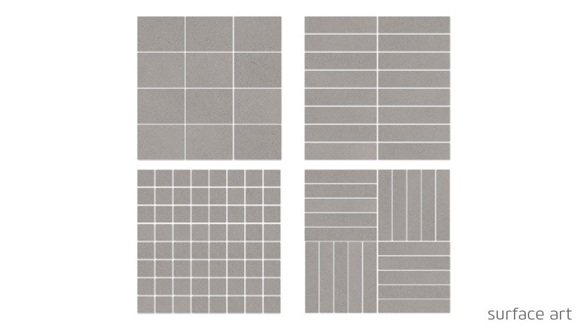 Color Blok 1.5x1.5 Matte Mosaic