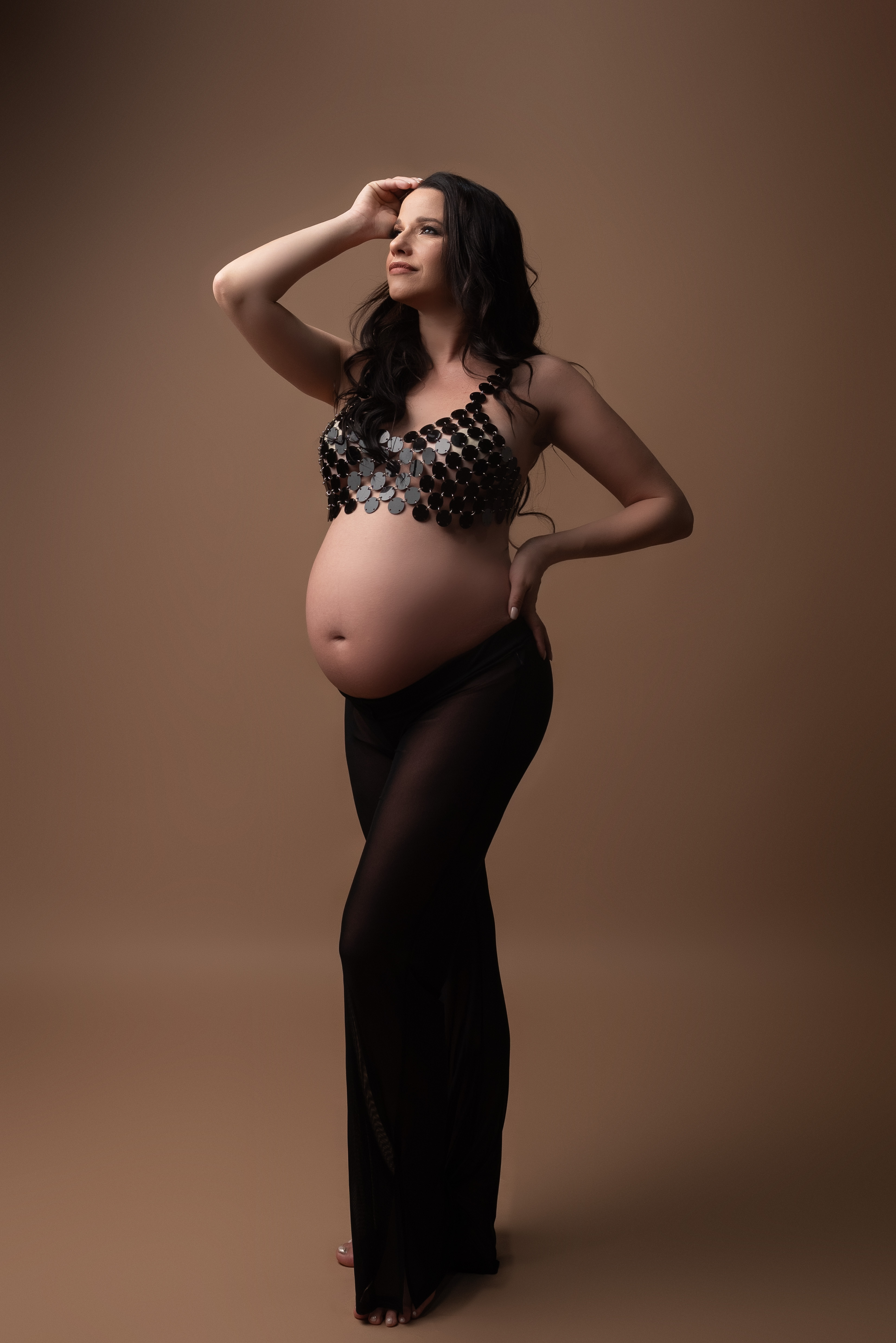 Pantalón tul y top negro