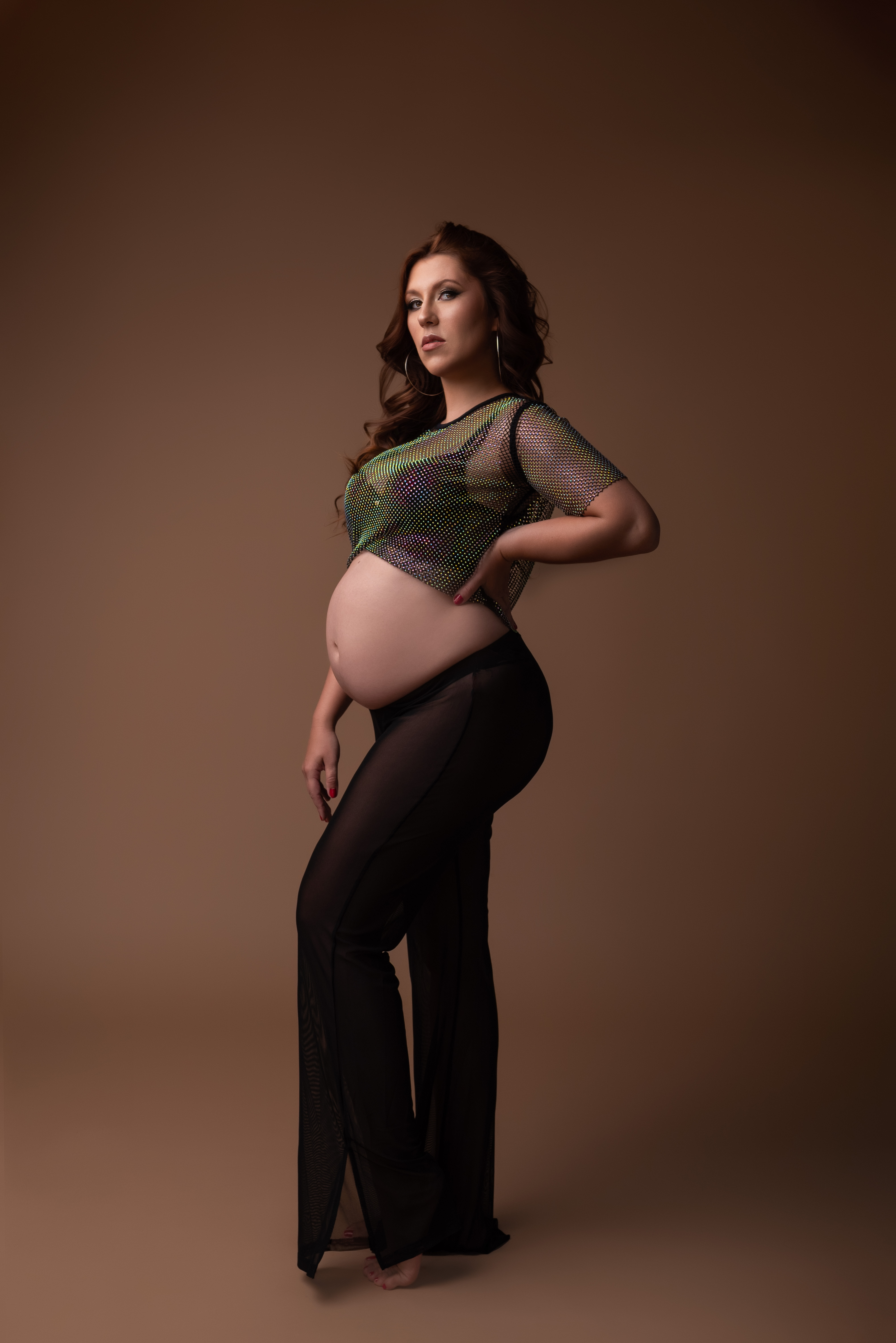 Pantalón tul y remera tornasolada