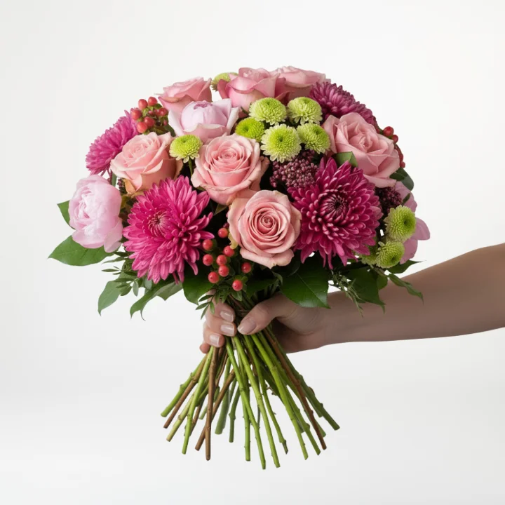 Pinker Strauß