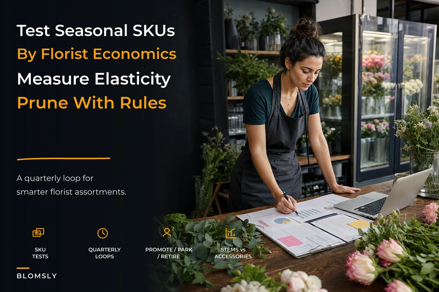 Assortment testing and seasonal SKU economics for florists