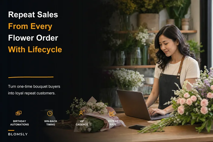 Customer lifecycle playbook to grow repeat sales for local flower shops