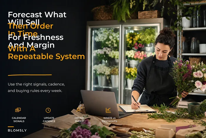 Demand forecasting for florists: a systems approach to replenishment, order timing and blending spot orders