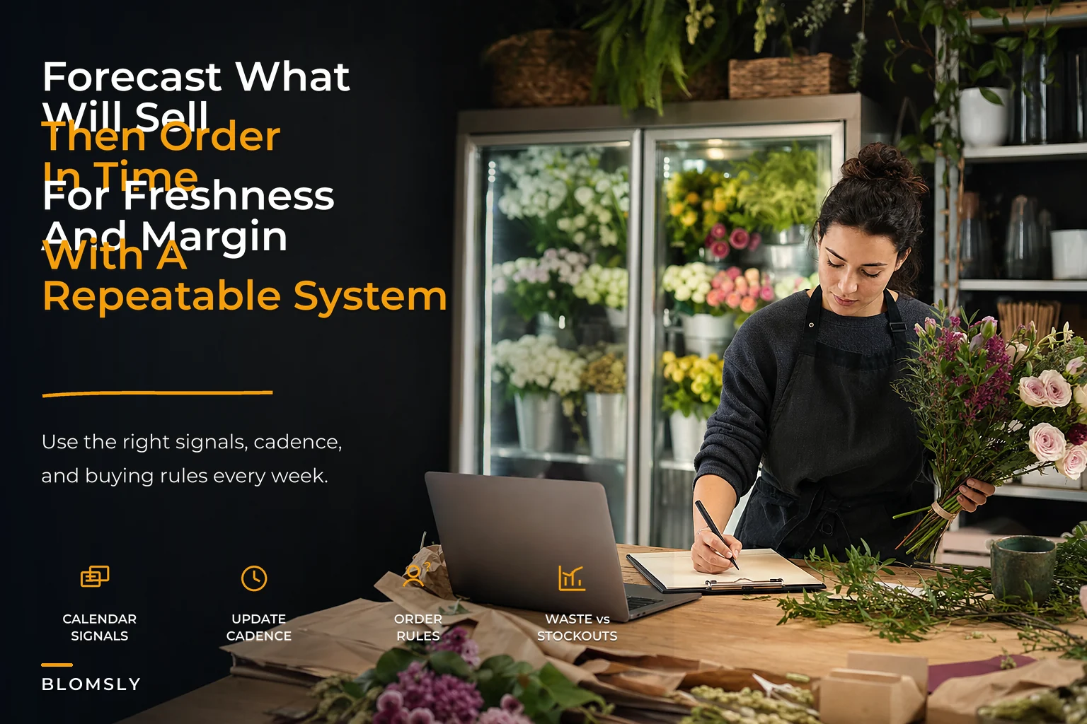 Demand forecasting for florists: a systems approach to replenishment, order timing and blending spot orders
