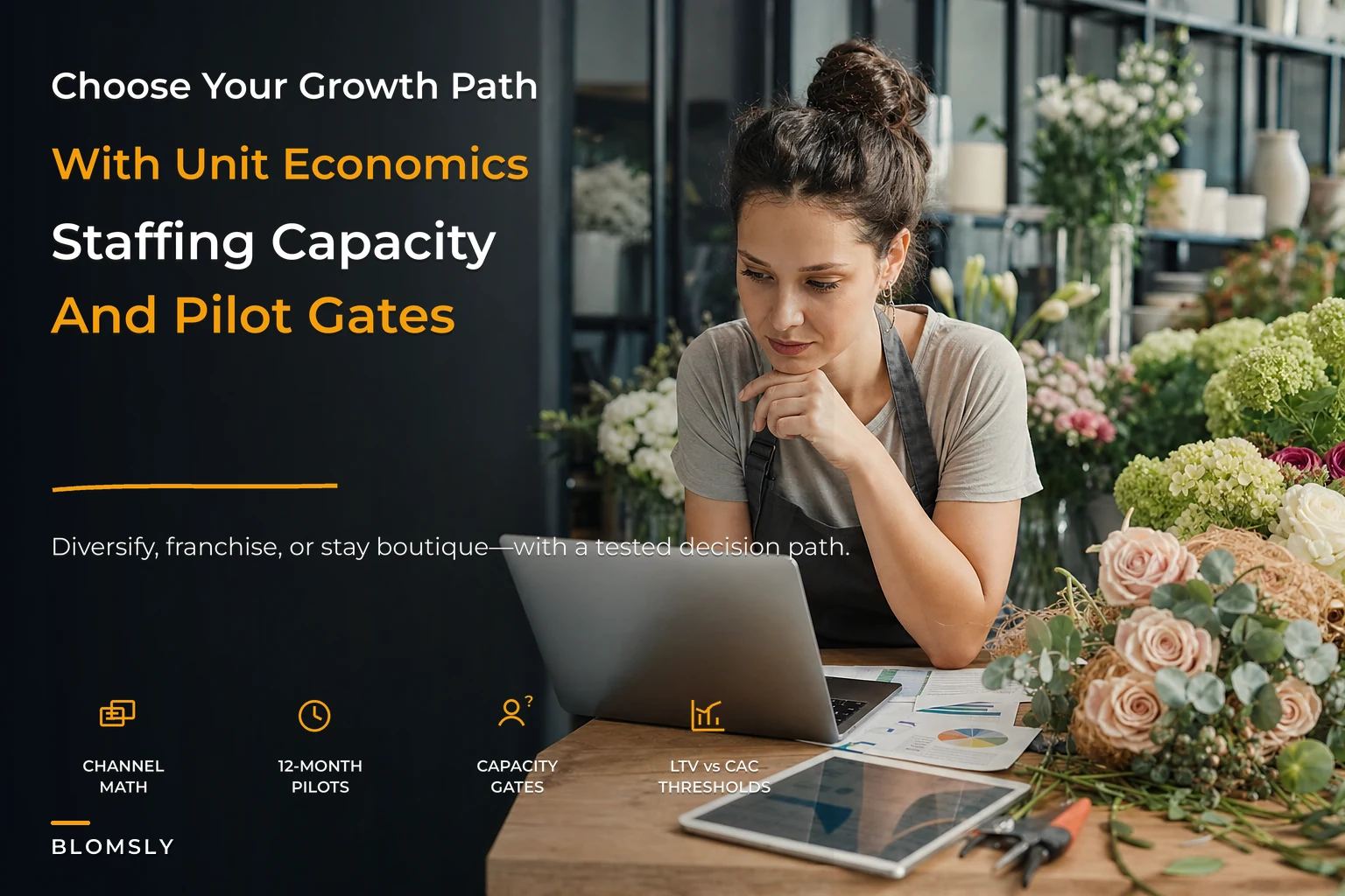 Florist growth decision framework for single-location shop owners