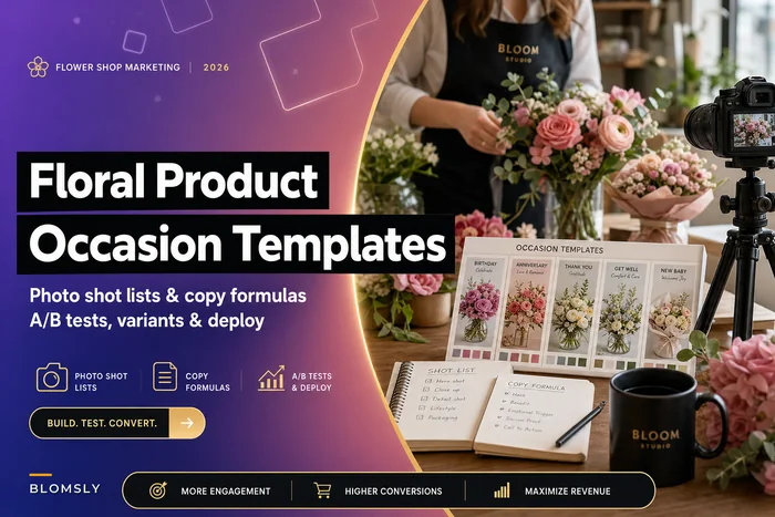 Poor product pages cost sales: occasion-focused floral product templates and a photo checklist that convert