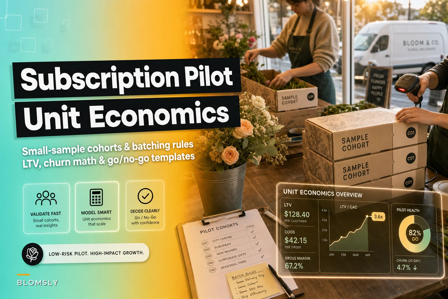 Run a low-risk floral subscription pilot that proves unit economics before you scale