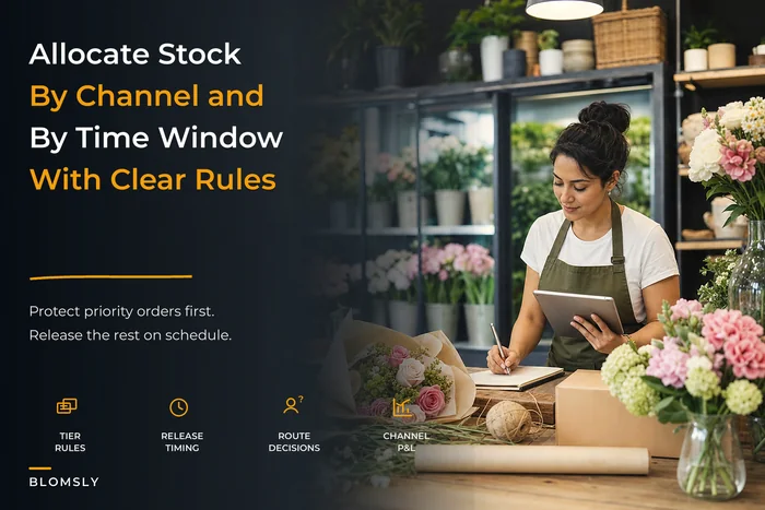 Turn scattered sales into predictable revenue: an omnichannel channel-allocation playbook for flower shops