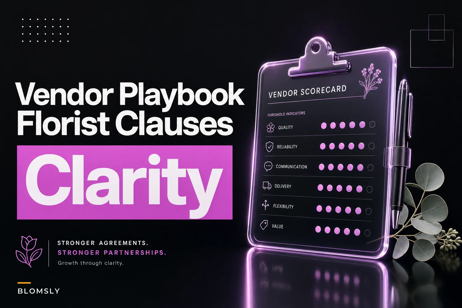 Vendor negotiation scripts and clauses every small florist needs