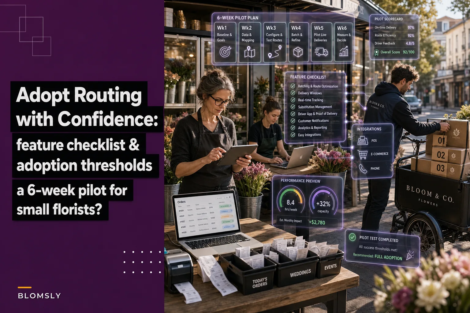 When and How to Adopt Routing Software for Small Florists: Feature Checklist, Thresholds, and a 6‑Week Pilot Plan