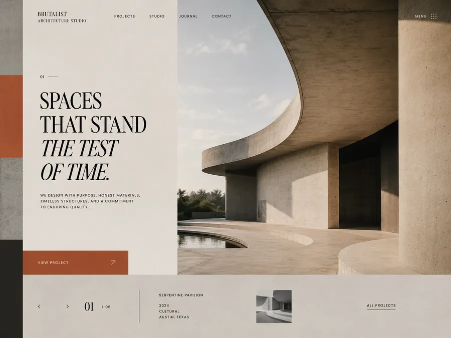 Spaces That Stand the Test of Time architecture website
