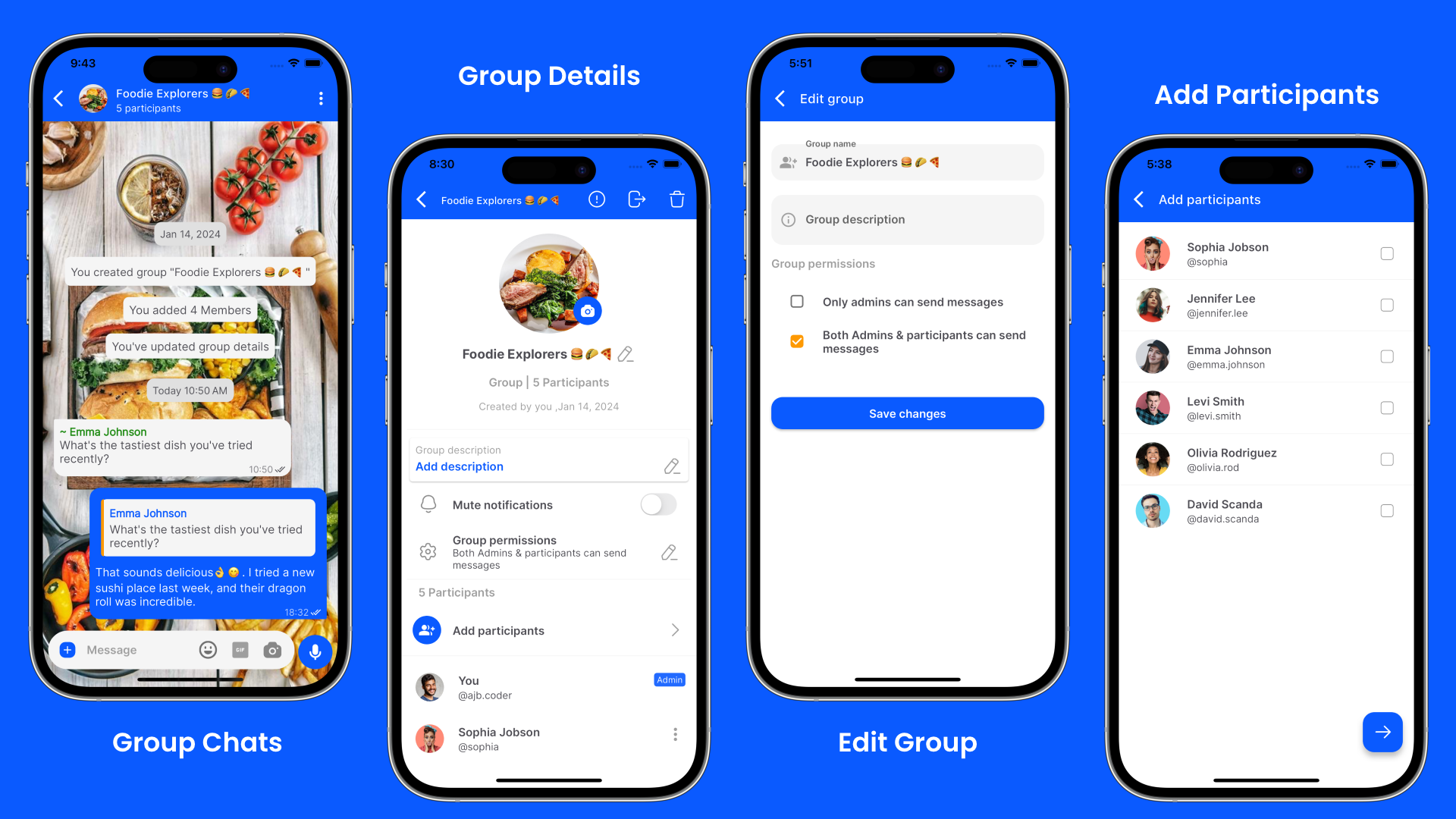 Group Chatting features