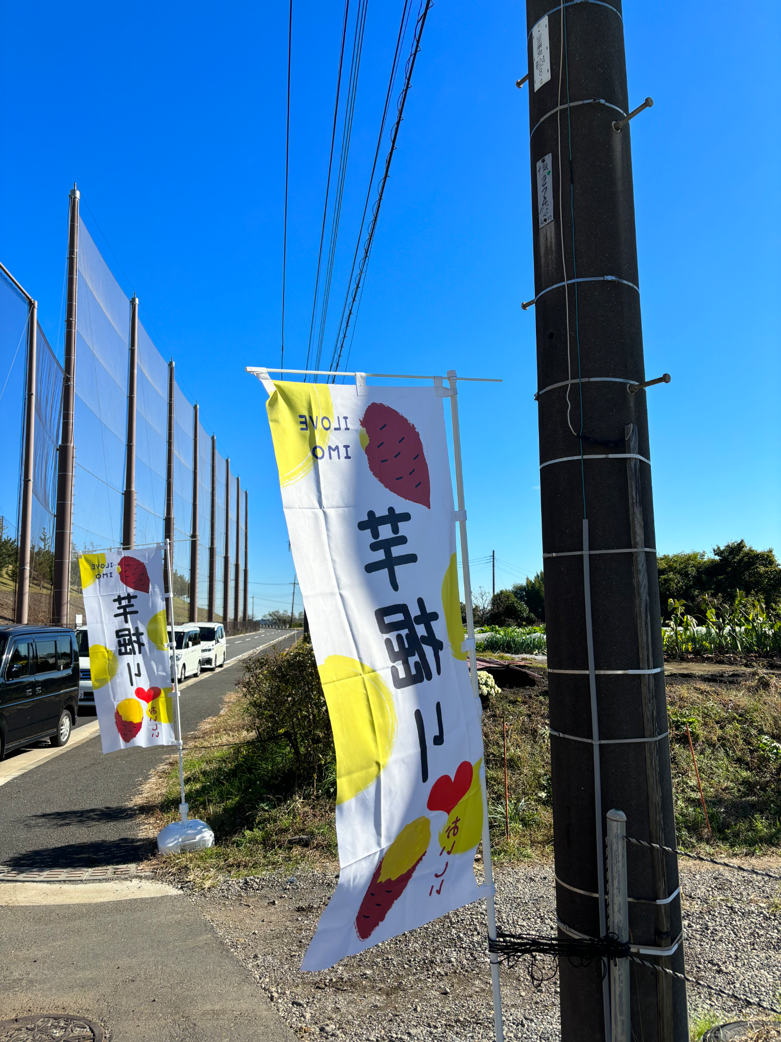 お芋掘り大会ののぼり旗