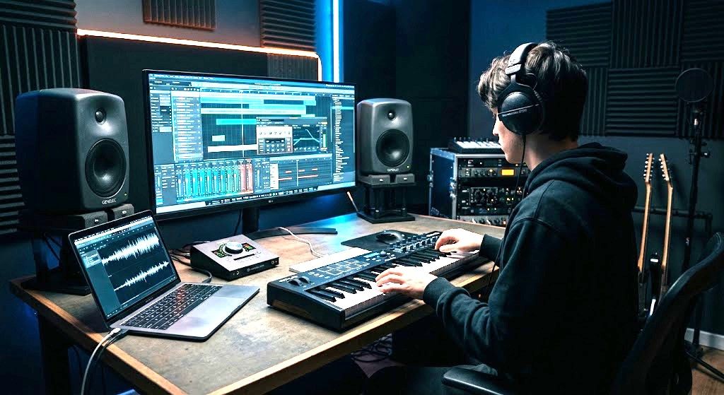 Piano and AI composing context