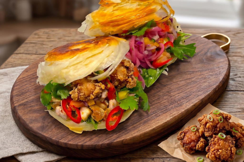 Sprøde Chinese Burger Buns på menuen 🍔