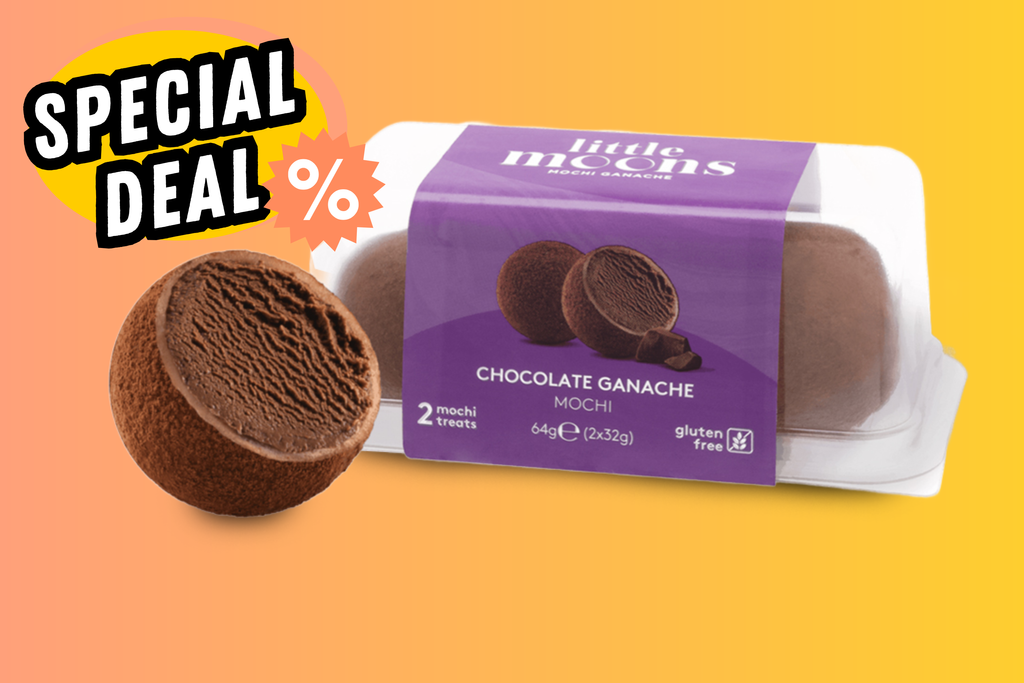 Chocolate ganache mochi is nu til kun 8 kr for to stk!