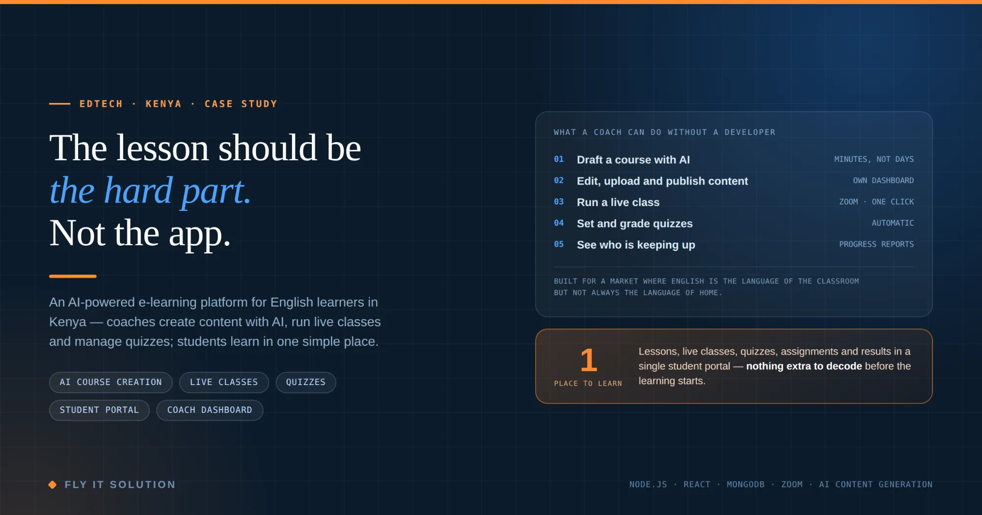 AI-Powered E-Learning Platform for Kenya — EdTech · Kenya project screenshot