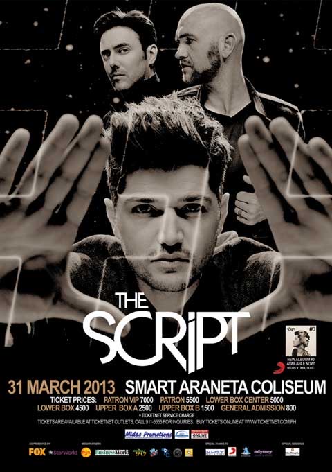 The Script #3 World Tour in Manila
